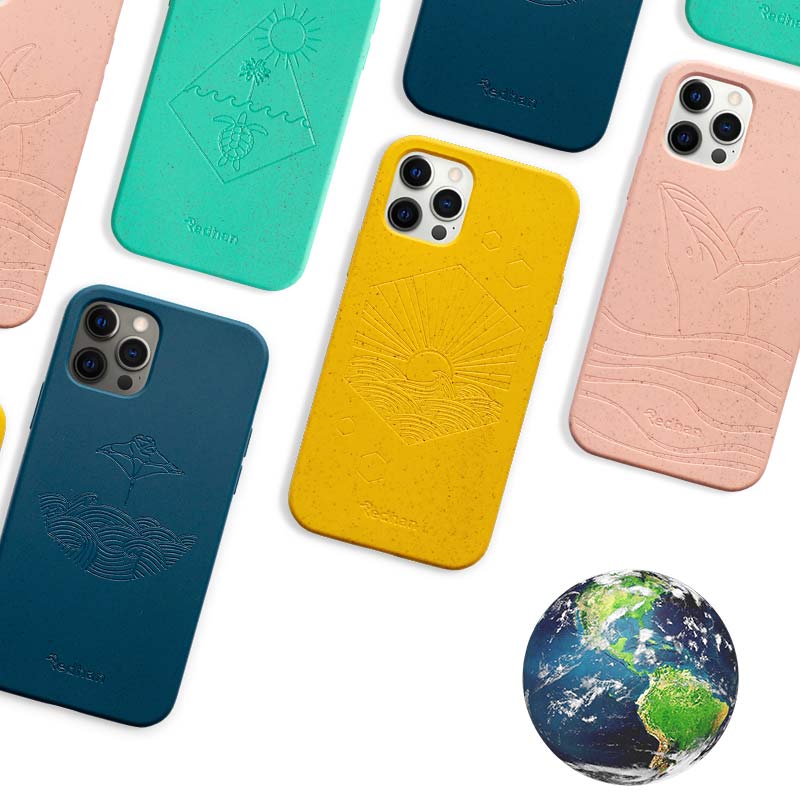 Pela Compostable Eco-Friendly Protective Case for iPhone SE (2nd & 3rd  gen)/8/7/6S/6 - Yellow Honey Bee