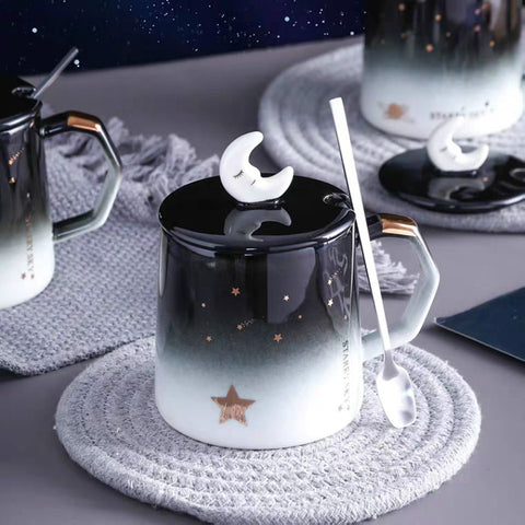 Kawaii Ceramic Moon Coffee Mug