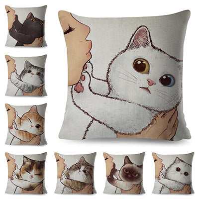 Kawaii cat pillow