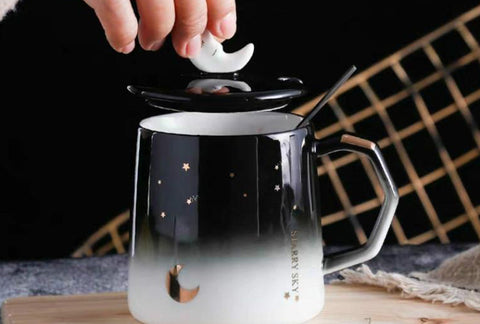 Ceramic moon coffee mug