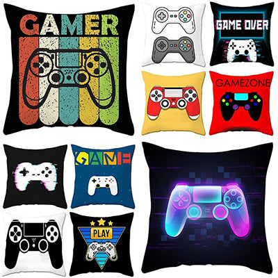 Gamer print cushion cover