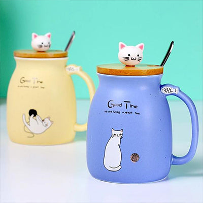 Kitten ceramic coffee mug