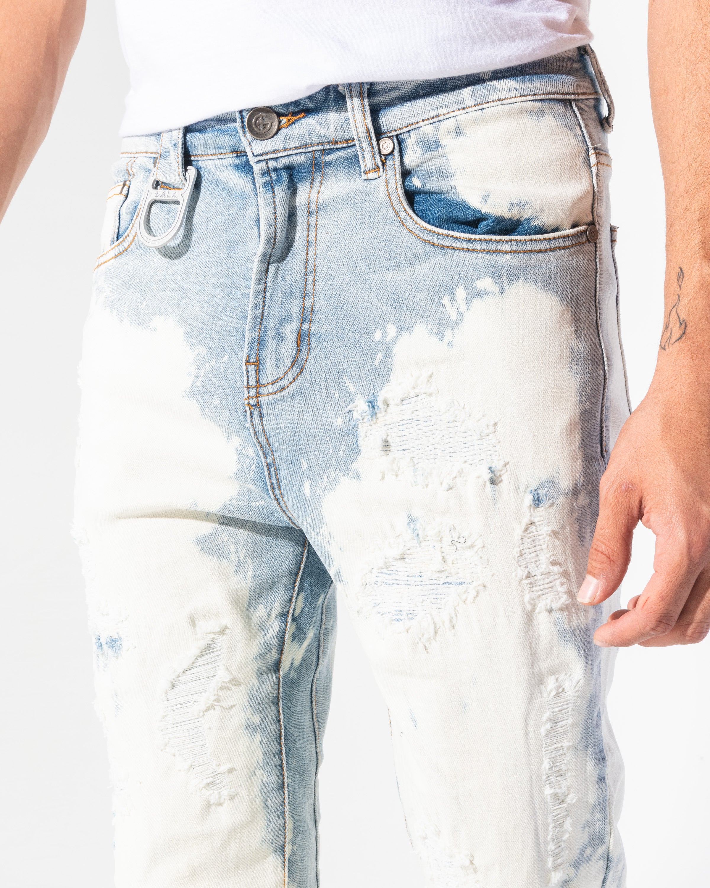 Restocked! Arthur Bleached Stacked Jeans