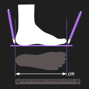 Como medir o pé?