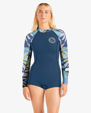 Billabong Women's Spring Fever Long Sleeve Spring Wetsuit Indigo - South Coast Surf Shops Online