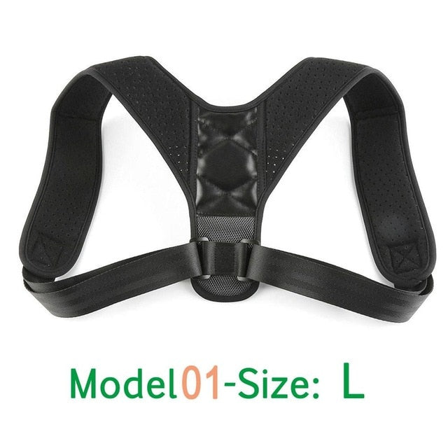 Posture Corrector Adjustable Upper Back Shoulder Brace Clavicle Suppor ...