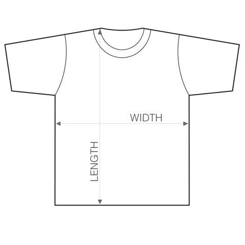Mens T Shirt Measurements Chart