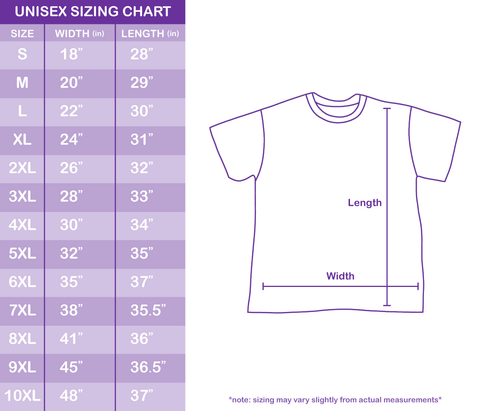 T-Shirt Sizing Charts – Shark Robot