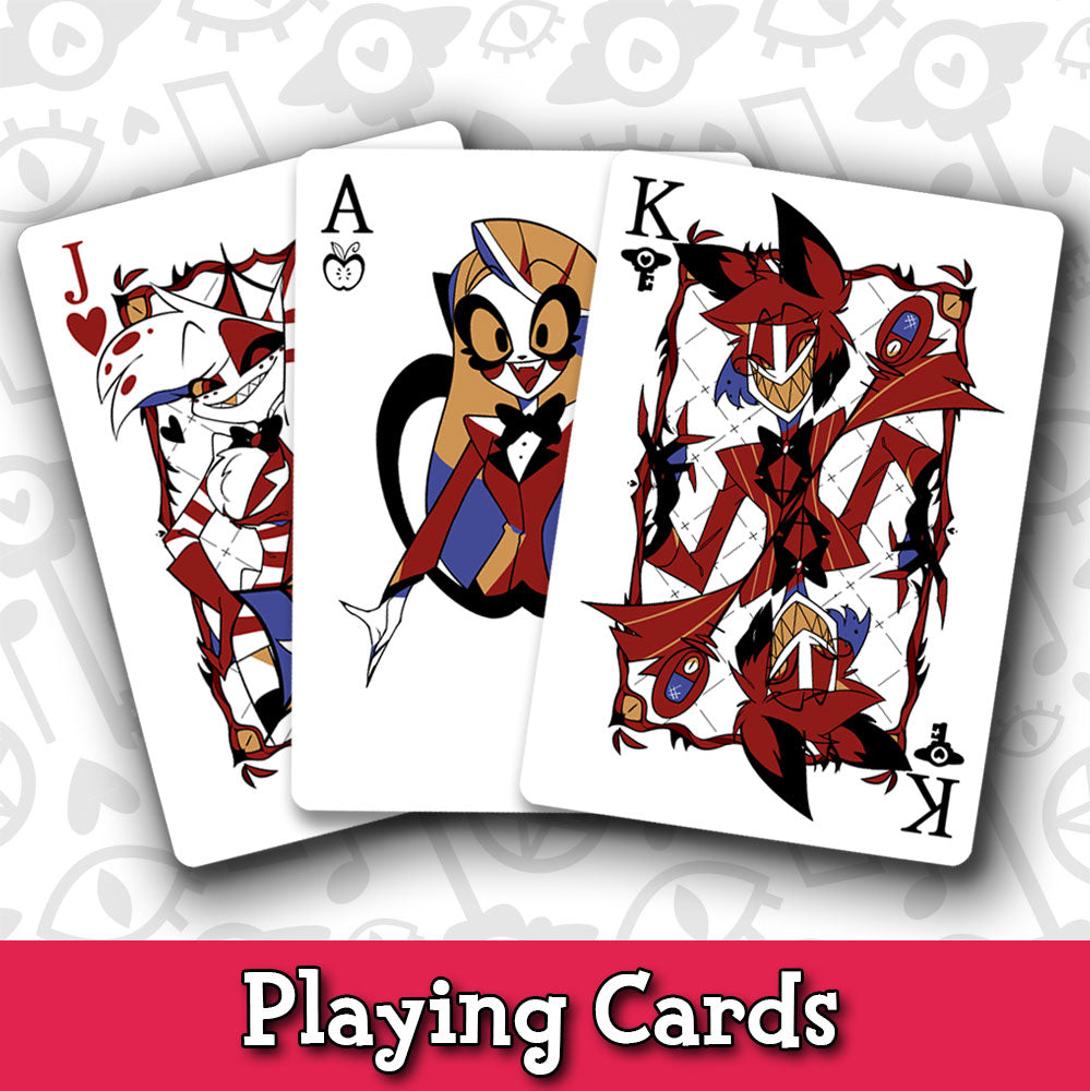 Hazbin Hotel Playing Cards Genshin Impact