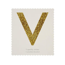 Load image into Gallery viewer, GOLD GLITTER LETTER STICKER