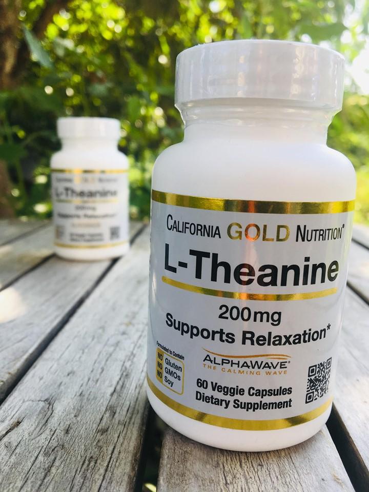 California Gold Nutrition, L-Theanine, AlphaWave, Supports Relaxation, Calm Focus, 200 mg, 60 Veggie Capsules