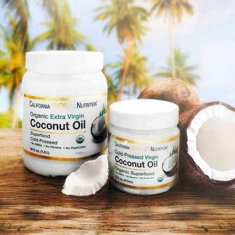 California Gold Nutrition, Cold-Pressed Organic Virgin Coconut Oil