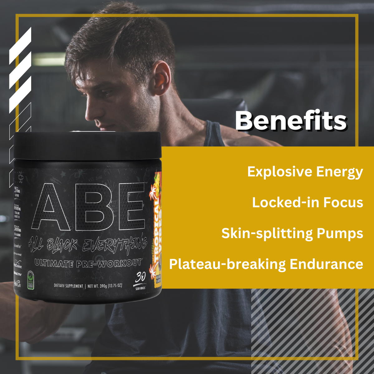 ABE, Ultimate Pre-Workout, Baddy Berry, 30 Servings, 13.75 oz (390 g), Benefits