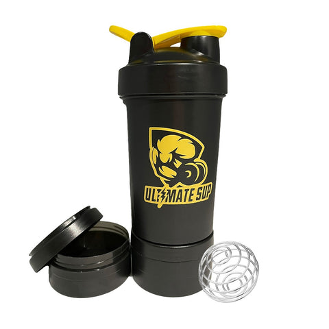 Signature Protein Shaker With 3 Compartments Powder Storage - shaker