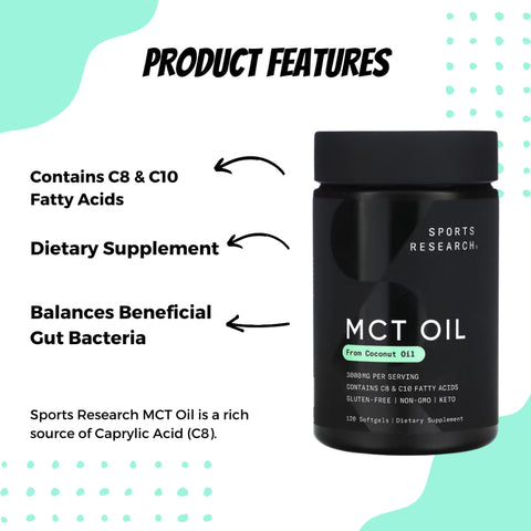 Sports Research MCT Oil Softgels For Weight Loss - Features