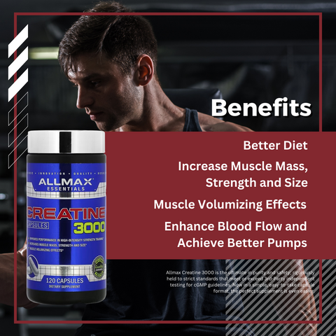 ALLMAX, Creatine 3000 - Benefits