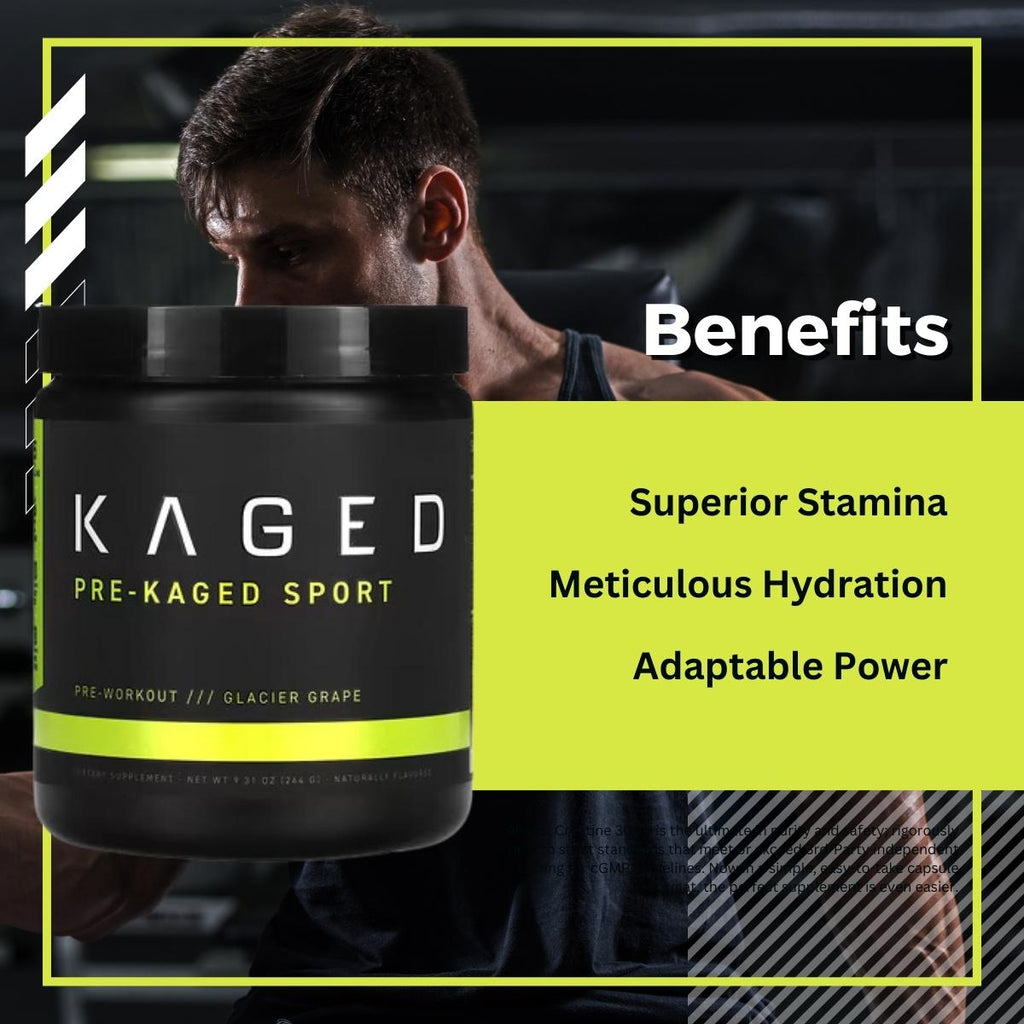 Kaged, PRE KAGED Sport, Pre Workout, 20 servings - Benefits