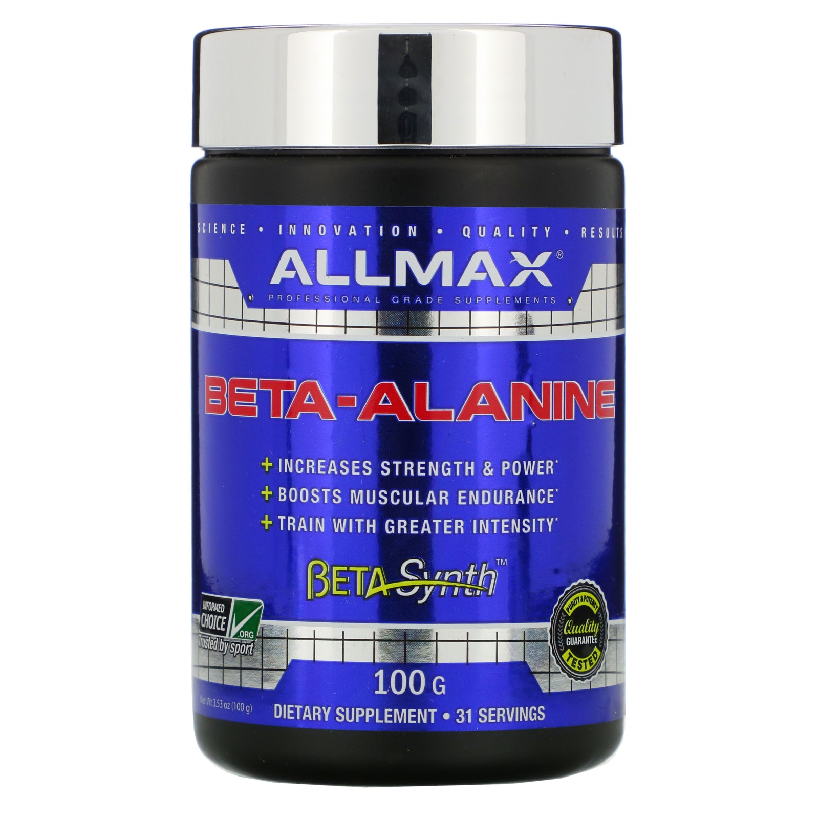 ALLMAX Nutrition, Beta-Alanine | Muscular Endurance | Strength & Power, 100g