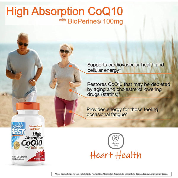 Doctor's Best, High Absorption CoQ10 With BioPerine - benefits