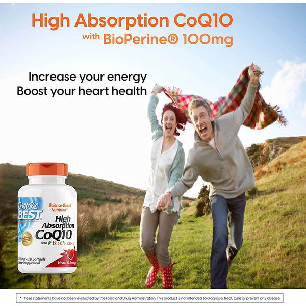 Doctor's Best, High Absorption CoQ10 With BioPerine - increase energy