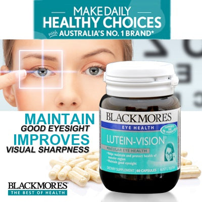 Blackmores Lutein Vision supports eye health 60 capsules