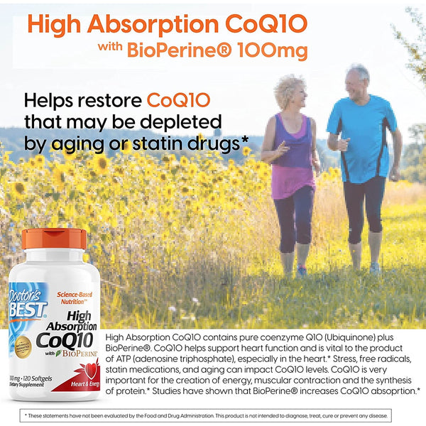 Doctor's Best, High Absorption CoQ10 With BioPerine - C0Q10