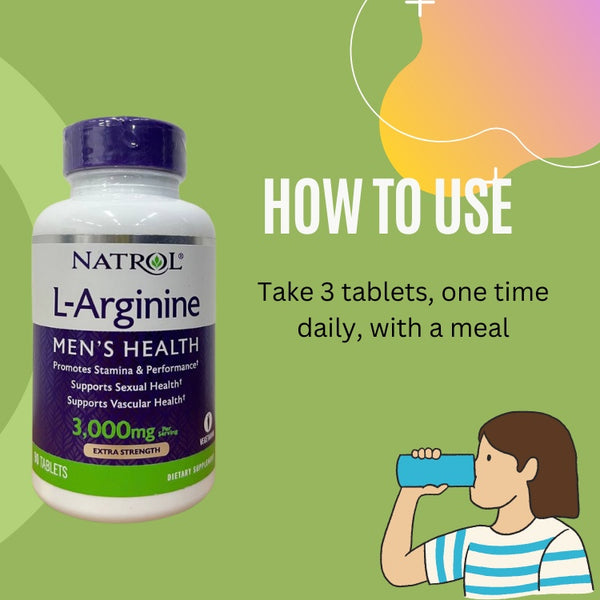 Natrol, L-Arginine, Mens Health - how to use