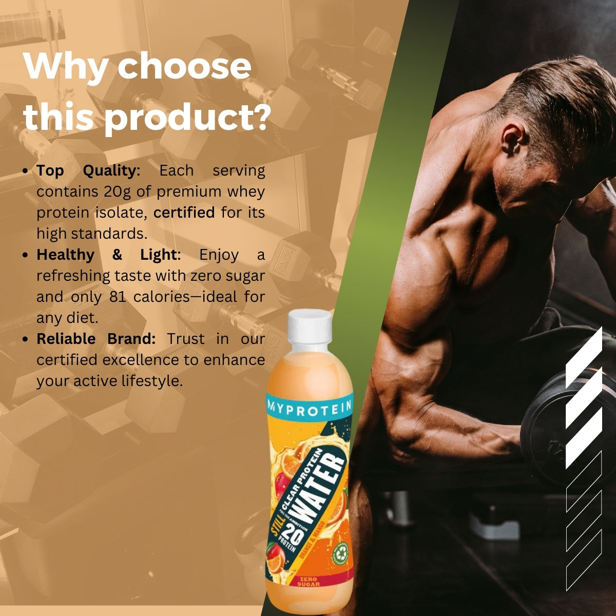 MyProtein Clear Protein Water, High Protein Drink - Why choose