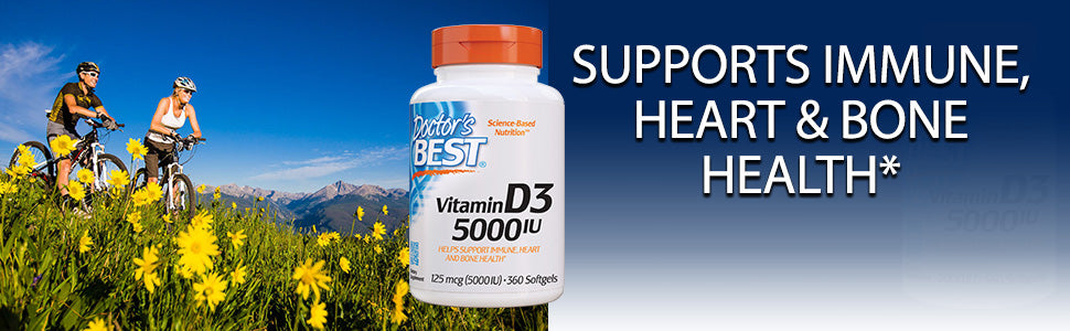 Doctor's Best, Vitamin D3, 125 mcg (5000 IU)