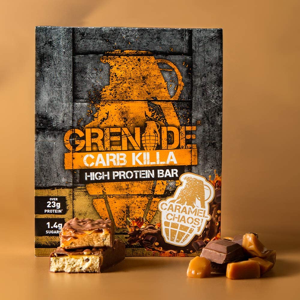 Grenade Carb Killa High Protein and Low Sugar Candy Bar helps Build Muscle, Snack