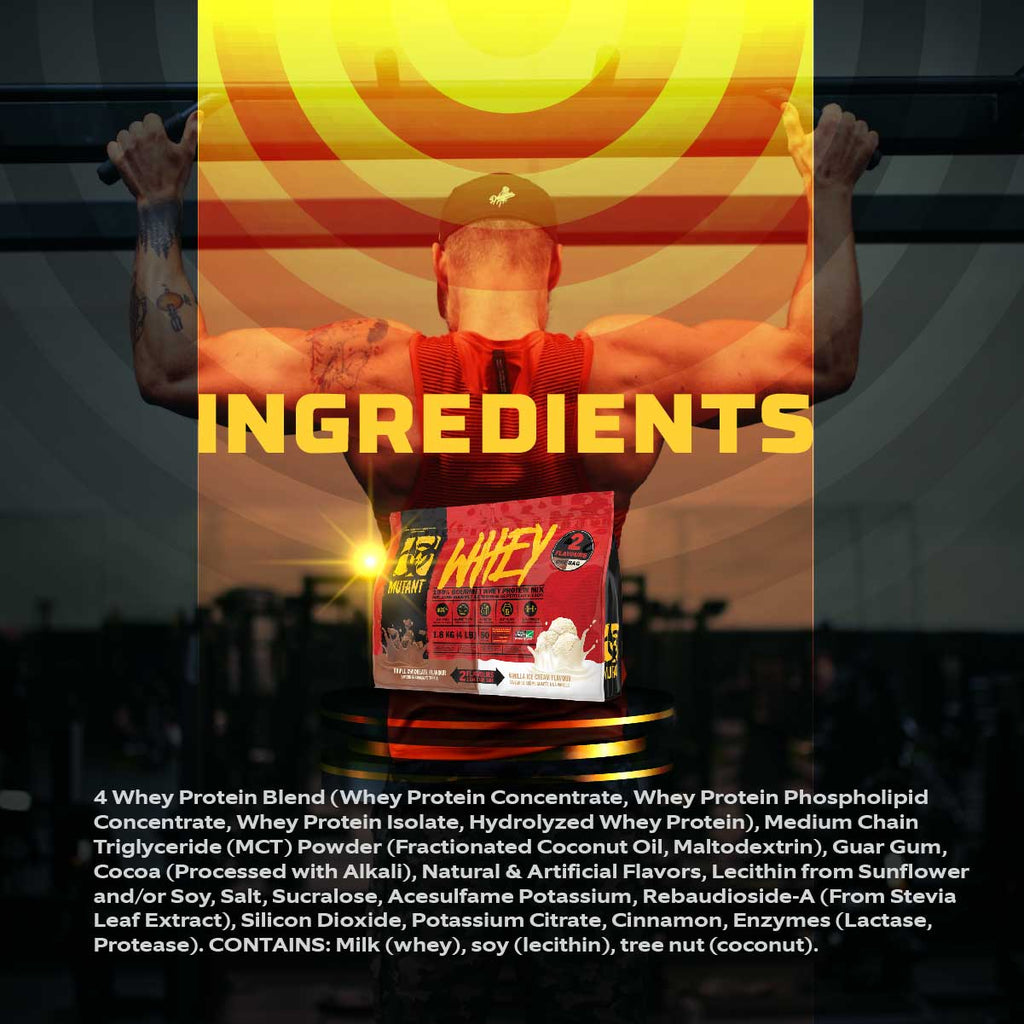 Mutant, WHEY, 2-10 lbs, ingredients