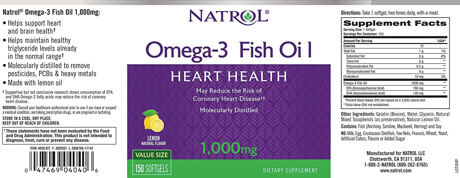 Natrol Omega-3 Fish Oil