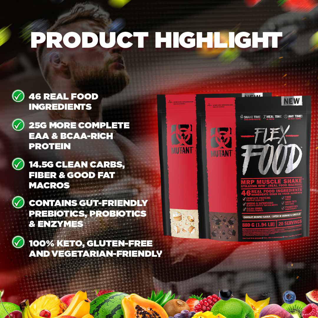 Mutant Flex Food, Meal Replacement, 880g highlight