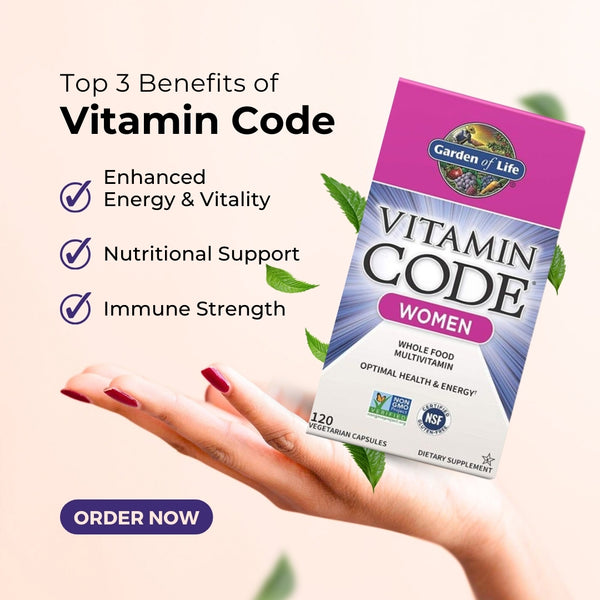 Garden of Life Multivitamin for Women - Vitamin Code - benefits