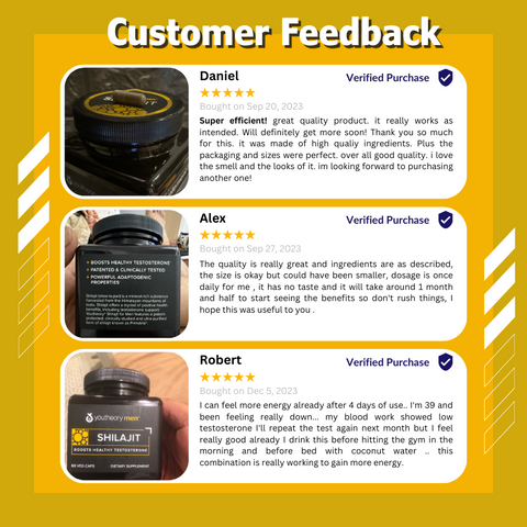 youtheory men shilajit customer feedback