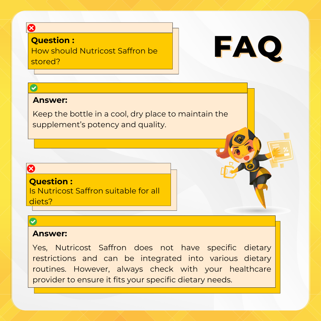 nutricost saffron - FAQ