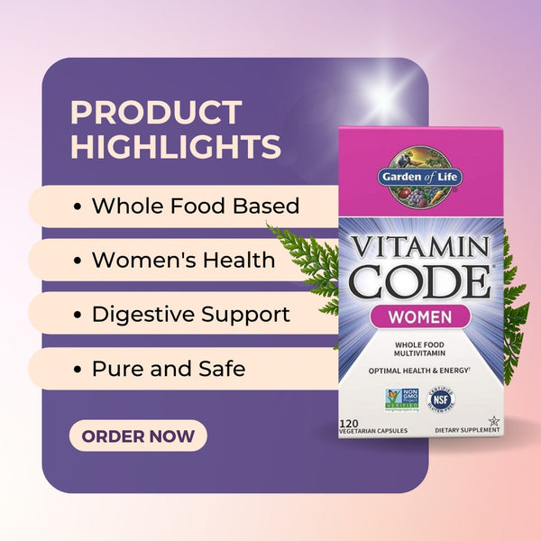 Garden of Life Multivitamin for Women - Vitamin Code  - features
