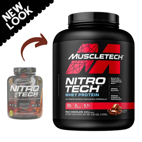 Muscletech, Nitro Tech, Whey Protein, 2lbs / 4lbs / 10lbs, highlight