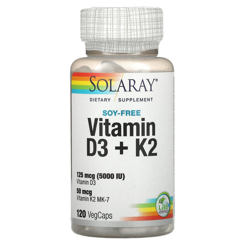 Solaray Vitamin D3 & K2