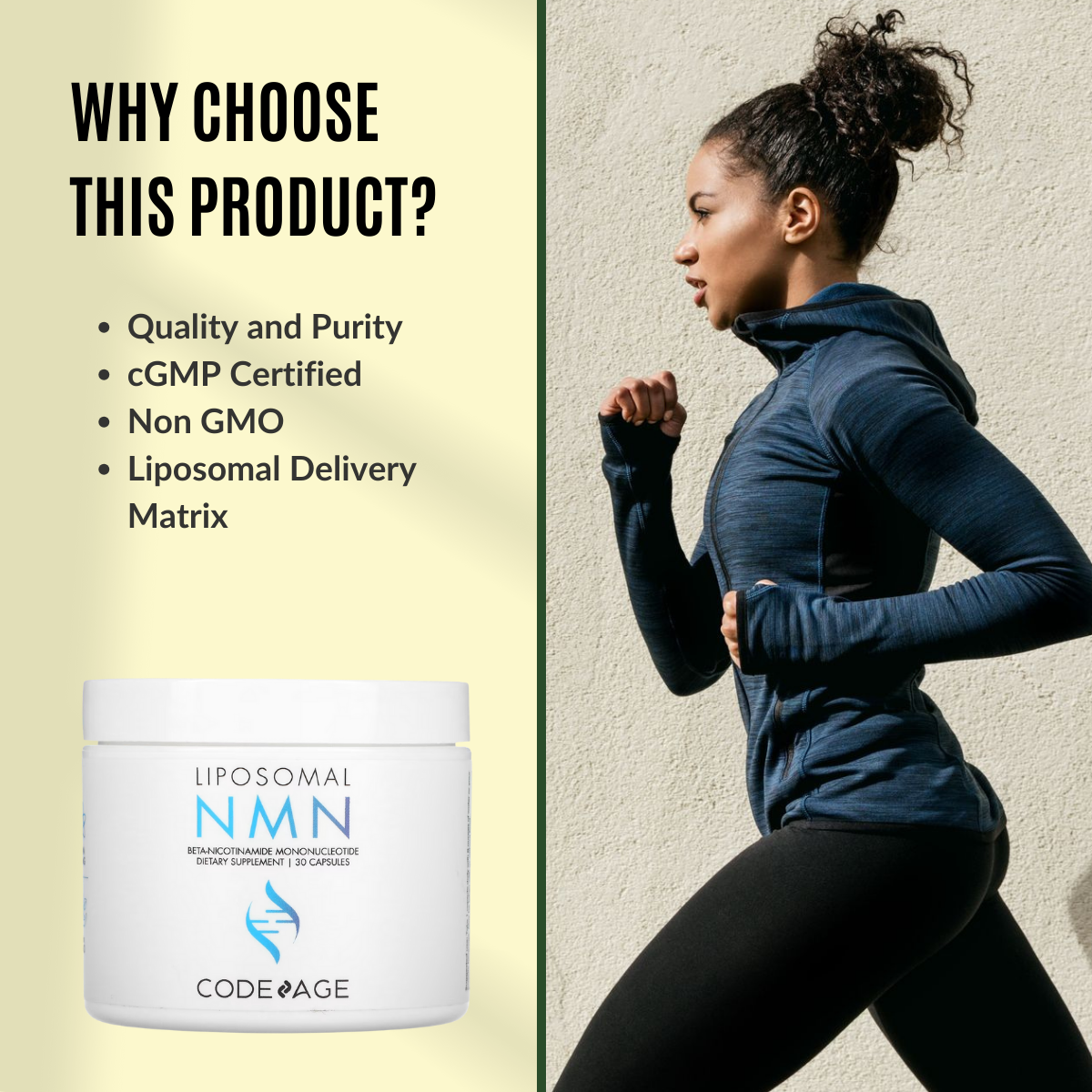 Why Choose Codeage, Liposomal NMN, 30 Capsules