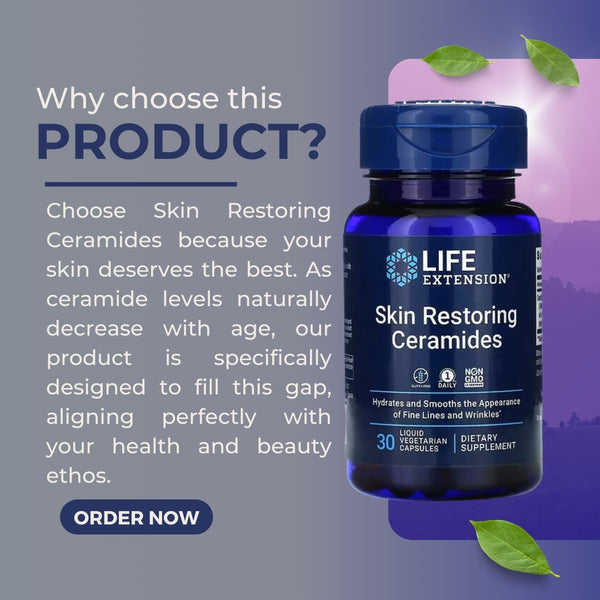 Life Extension, Skin Restoring Ceramides, 30 Liquid Vegetarian Capsules - why choose
