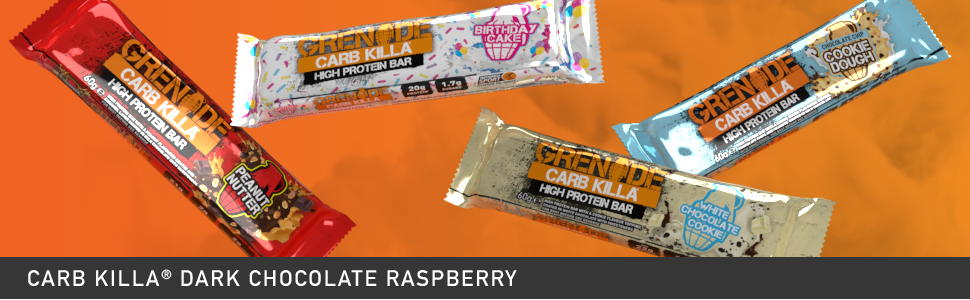 Grenade Carb Killa High Protein and Low Sugar Candy Bar helps Build Muscle, Snack