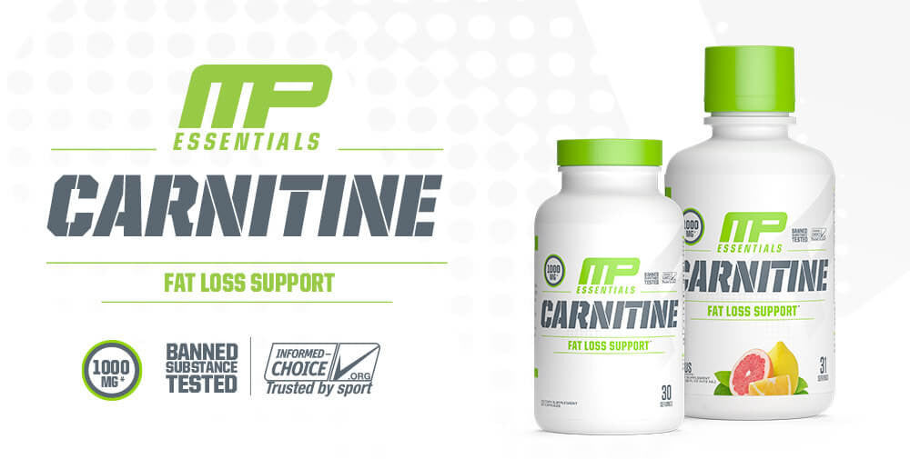 MusclePharm Carnitine Essentials Liquid, Promotes Energy for Muscle Gain & Weight Loss + Fat Burner, 30 Servings Citrus