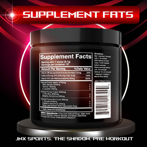 The Shadow Supplement Facts