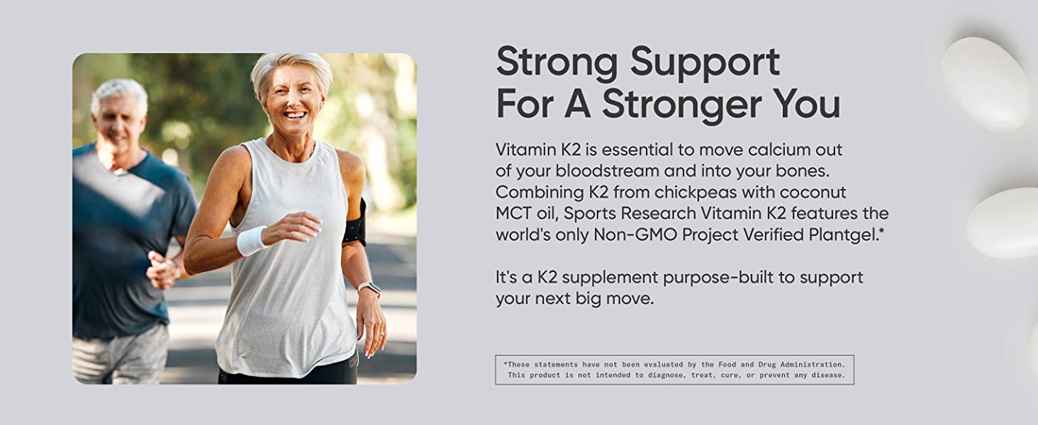Sports Research Vitamin K2 Strong Support