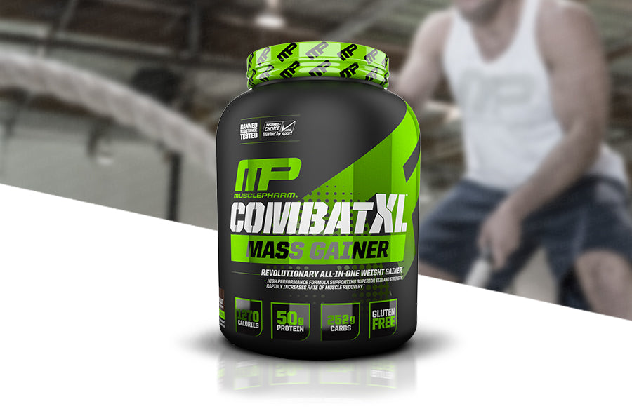 MusclePharm Combat XL Mass Gainer Powder, Weight Gainer Protein Powder