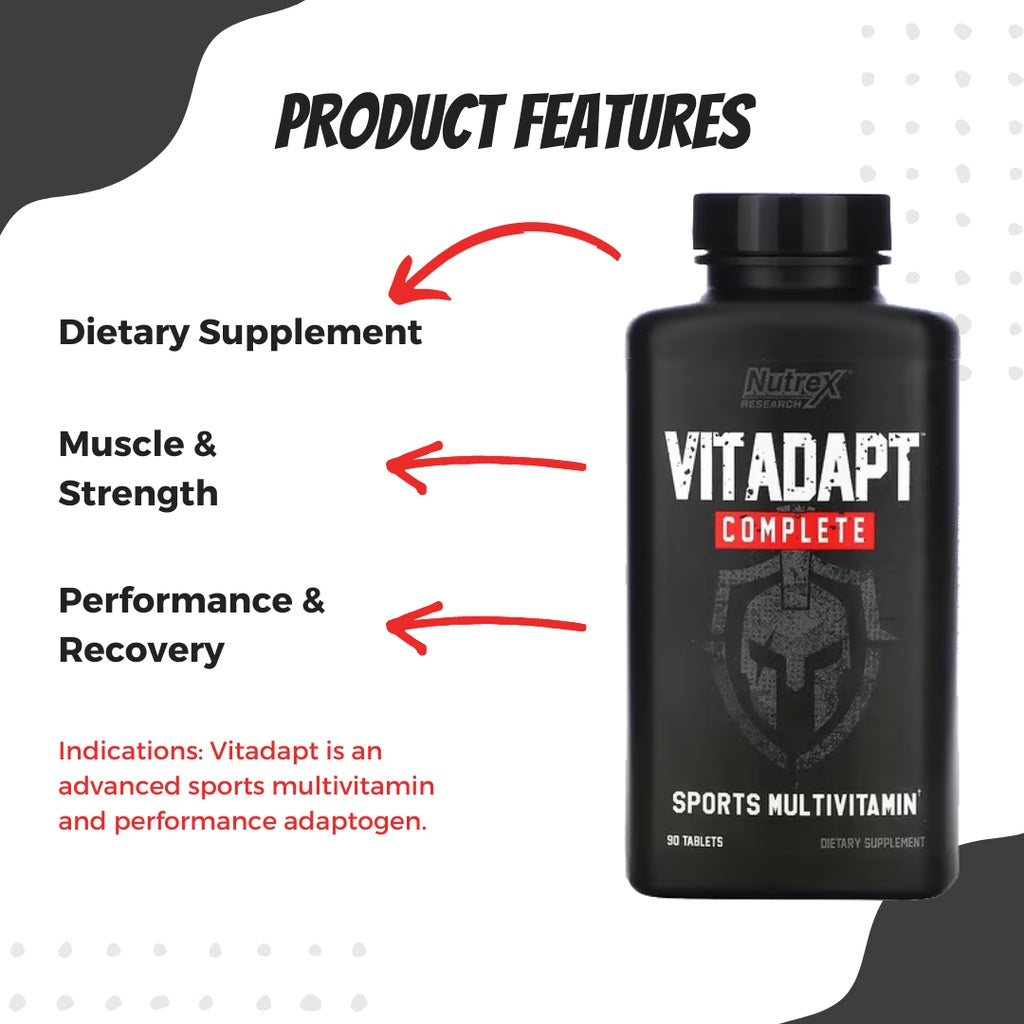 Nutrex Vitadapt Complete Sports - Features