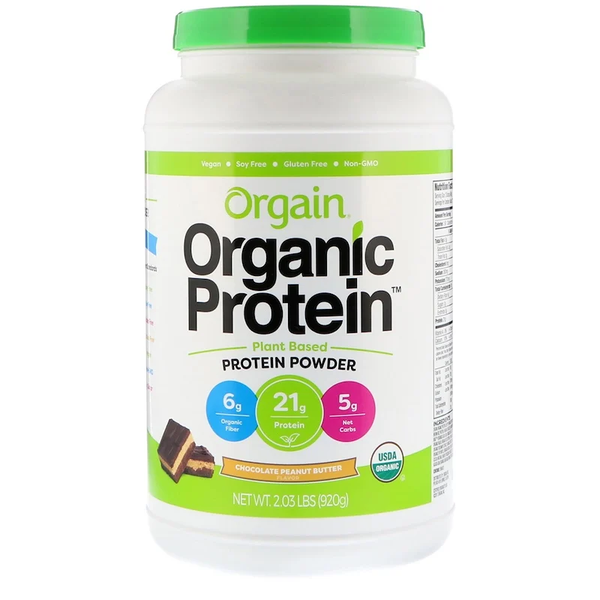 Orgain, Organic Protein Powder, Plant BasedGluten Free, Lactose Free ...