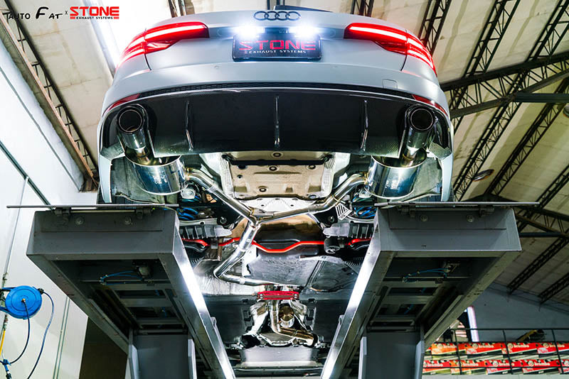 Stone Exhaust Audi EA888 B9 Valvetronic Catback Exhaust System (A4 45 TFSI & A5 45 TFSI) - ML Performance UK