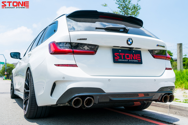 Stone Exhaust BMW B58D G20 G21 Cat-Back Valvetronic Exhaust System GPF (M340i & M340i xDrive) | Stone Exhaust USA